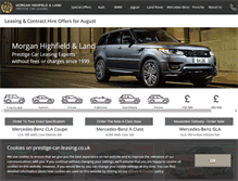 Tablet Screenshot of prestige-car-leasing.co.uk